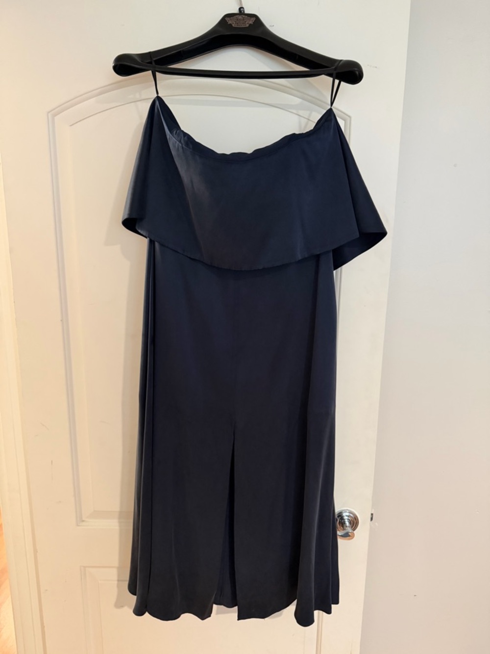 Zimmermann 100% Silk Navy Blue Strapless Dress Size 3